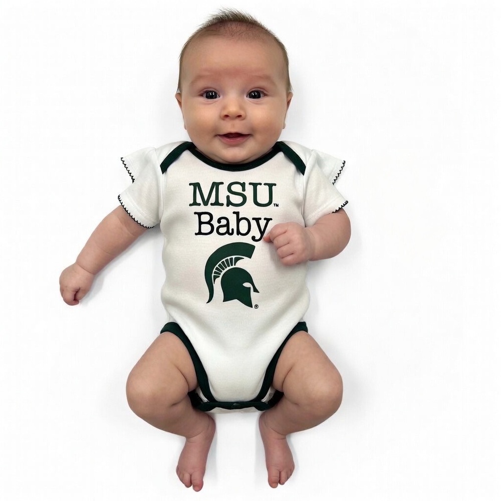 Michigan State Spartans infant girls' bodysuit